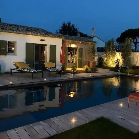 Standing 7 14pers - Piscine Jardin Paysager - Centre Village - Ile De Re - Bois Villa