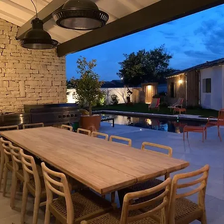 Standing 7 14pers - Piscine Jardin Paysager - Centre Village - Ile De Re - Bois Villa Le Bois-Plage-en-Re