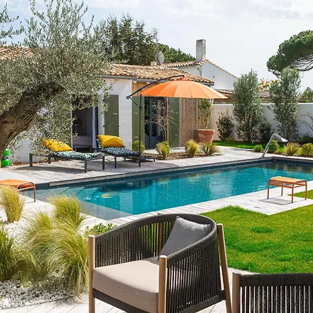 Villa Standing 7 14pers - Piscine Jardin Paysager - Centre Village - Ile De Re - Bois Le Bois-Plage-en-Re